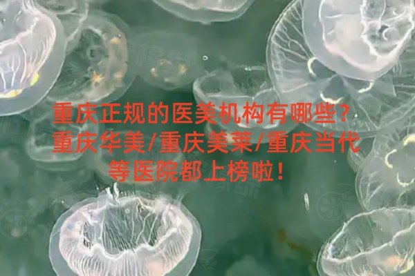 重慶正規(guī)的醫(yī)美機構(gòu)有哪些？重慶華美/重慶美萊/重慶當代等醫(yī)院都上榜啦！ 