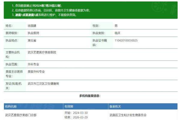 武漢藝星醫(yī)療美容門診部徐國建醫(yī)生www.sanboo.cn