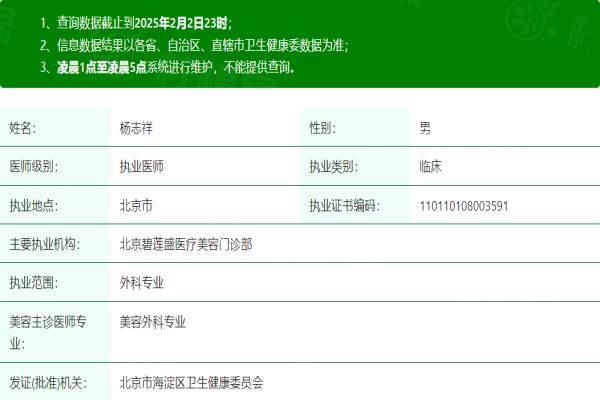北京碧蓮盛醫(yī)療美容門診部楊志祥okostu.com