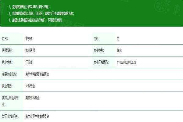 南京華韓奇致美容醫(yī)院章宏偉醫(yī)生okostu.com