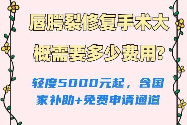 唇腭裂修復(fù)手術(shù)大概需要多少費(fèi)用www.sanboo.cn