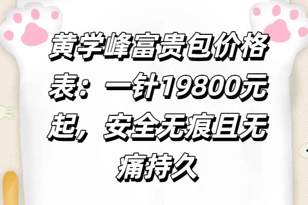 黃學(xué)峰富貴包價格表www.sanboo.cn