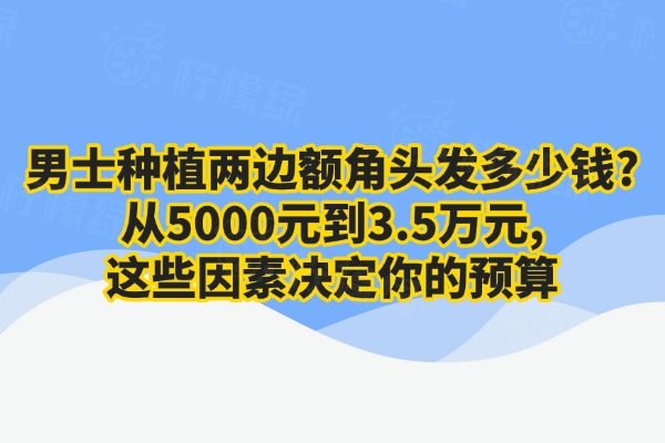 種植兩邊額角頭發(fā)多少錢